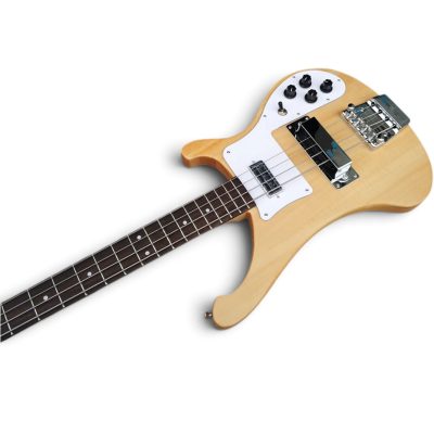 Custom Nova 4001 Naturalglo 4 String Bass Reversed Headstock - Image 5