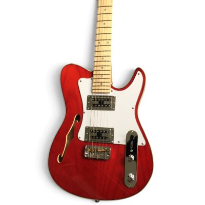 Custom Regent Thinline Fhole Transparent Red Brown Electric Guitar