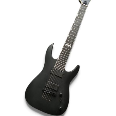 Custom Obsidian Head Black Satin MH-417 7 String Electric Guitar - Image 5
