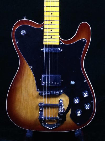 Custom Regent Thinline Tobacco Burst Ash Bigsby Electric Guitar - Image 7