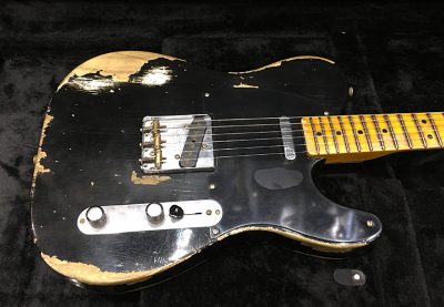 Custom Regent Black Heavy Relic Aged Electric Guitar - Image 3