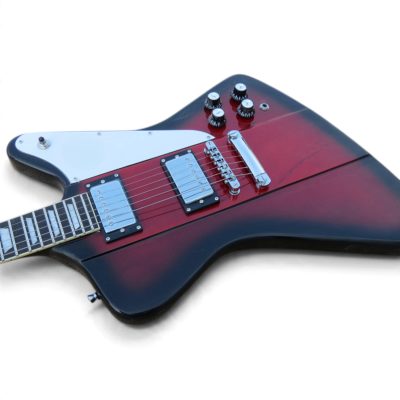 Custom Crown Johnny Firebird V Red Wine Burst Electric Guitar - Image 3