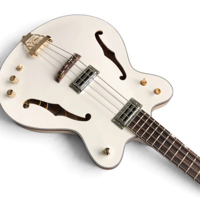 Custom Sovereign Tom Aged White Falcon 4 String Bass - Image 7
