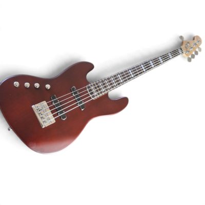 Custom Regent Burgundy Marcus Miller 5 String Bass - Image 2
