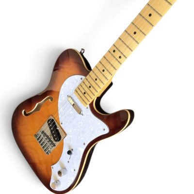 Custom Regent Thinline Fhole Mayfield Tobacco Burst Electric Guitar - Image 3