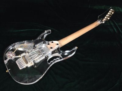 Custom Axis Plexiglass Acrylic Lucite Body Headstock Multi Colored LED Tremolo Guitar Jem Tree Of Life Inlay - Image 9