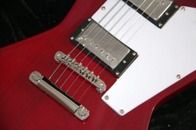 Custom Crown Transprent Red Wine Modernistic Explorer 6 String Electric Guitar - Image 8