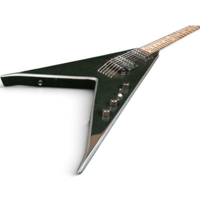 Custom Norturne Onyx Black Silver Bevel JRV Edge Electric Guitar
