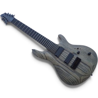 Custom Titan Holcomb Satin Rusty Grey 8 String Guitar - Image 5