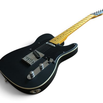 Custom Regent Elite John 5 Matte Black Finish Electric Guitar Aged White Binding