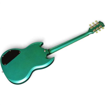 Custom Crown SG Angus Metallic Teal Green Finish 6 String Guitar - Image 5
