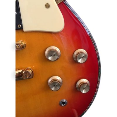 Custom Pearl Santana SG3000 Sunburst Finish Electric Guitar Abalone Binding - Image 5