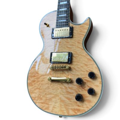 Custom Crown Natural Blonde Quilted Maple Top Electric Guitar