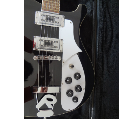 Custom Nova 4003 Black Jetglo 6 String Guitar - Image 5