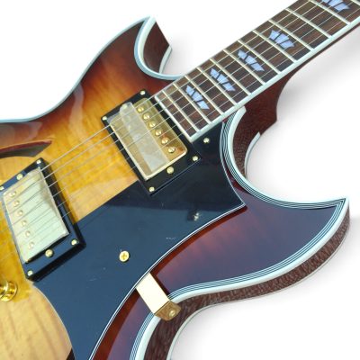 Custom Crown Johnny A Sunset Glow Quilt Maple Top Bigsby Vibrato Tailpiece Guitar - Image 10