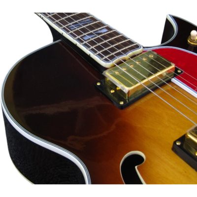 Custom Crown ES175 Vintage Yellow Sunburst Hollow Body Archtop Florentine Cutaway Guitar - Image 7