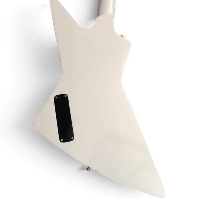 Custom Crown Alpine White Entwistle Korina Explorer 4 String Bass - Image 5