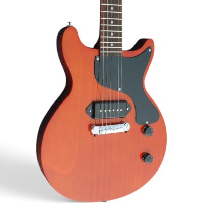 Custom Crown Junior Double Cutaway P90 Pickups Armstrong Rust Red Orange Electric Guitar