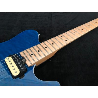 Custom Aether Wolfgang Axis Blue Quilt Maple Top Floyd Rose Tremolo Guitar - Image 7