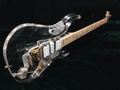 Custom Axis Plexiglass Acrylic Lucite Body Headstock Multi Colored LED Tremolo Guitar Jem Tree Of Life Inlay - Image 11