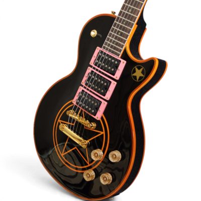 Custom Crown Zakk Wylde Black Pentagram Finish Electric Guitar
