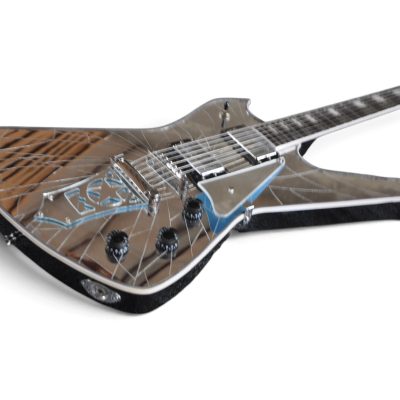 Custom Aurelius PS2000 Paul Stanley Cracked Mirror Finish Electric Guitar - Image 6