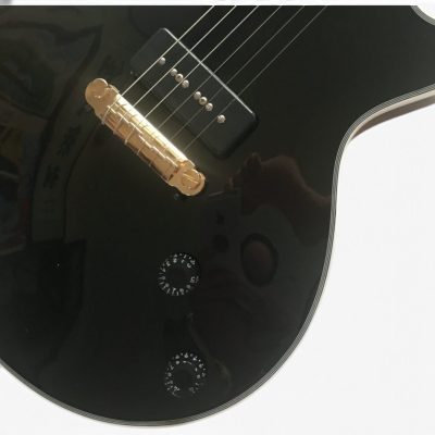 Custom Crown Black Beauty Single P90 Pickups Electric Guitar - Image 9