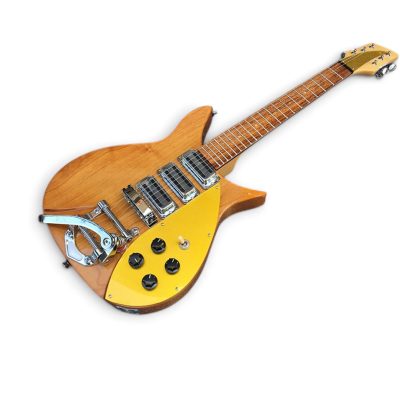 Custom Nova Natural Finish 325C64 21 Inch Scale Length Lennon Guitar Bigsby Tremolo - Image 10