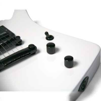 Custom Obsidian Hetfield MX220 Explorer White Electric Guitar - Image 5