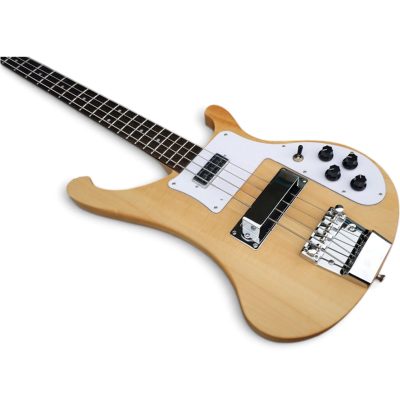 Custom Nova 4001 Naturalglo 4 String Bass Reversed Headstock - Image 9