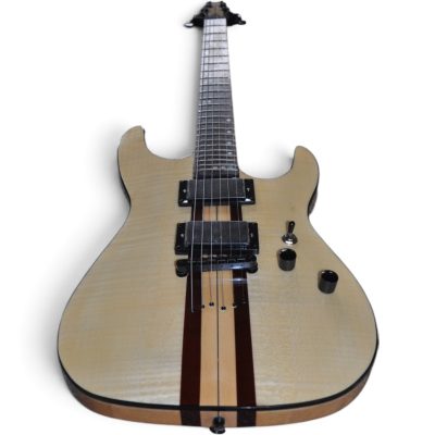 Custom Titan C1 SLS Elite Neck Thru Construction Synyster Natural Satin Flame Maple Top Guitar - Image 8