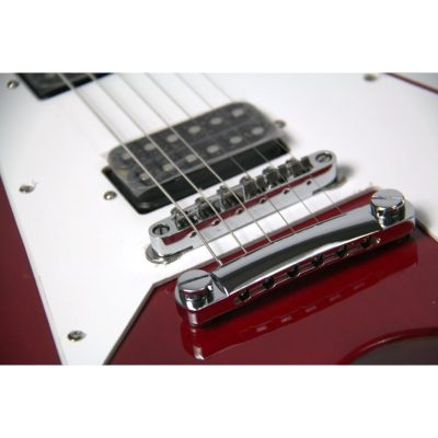Custom Crown Flying V Jimi Hendrix Heritage Cherry Transparent Electric Guitar - Image 8