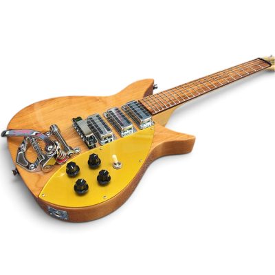 Custom Nova Natural Finish 325C64 21 Inch Scale Length Lennon Guitar Bigsby Tremolo - Image 9
