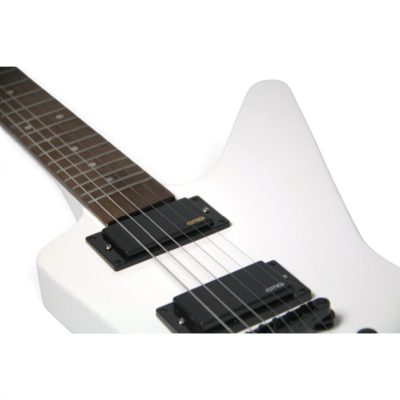 Custom Obsidian Hetfield MX220 Explorer White Electric Guitar - Image 4