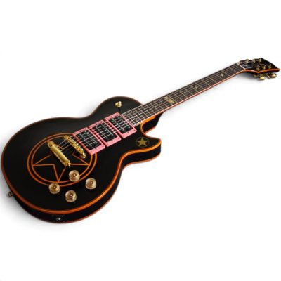 Custom Crown Zakk Wylde Black Pentagram Finish Electric Guitar - Image 4