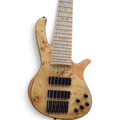 Custom Solis Natural Birdseye Burl 6 String Bass