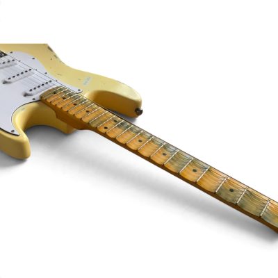 Custom Regent Maple Scalloped Fretboard Cream Relic Vintage Yngwie Malmsteen Guitar - Image 3