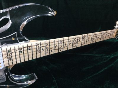 Custom Axis Plexiglass Acrylic Lucite Body Headstock Multi Colored LED Tremolo Guitar Jem Tree Of Life Inlay - Image 15