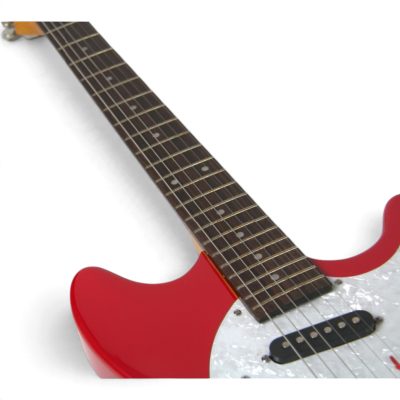 Custom Regent Kurt Mustang Dakota Red Finish Electric Guitar - Image 5