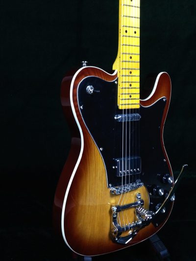 Custom Regent Thinline Tobacco Burst Ash Bigsby Electric Guitar - Image 11