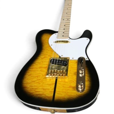 Custom Regent Merle Haggard Tuff Dog Quilted Maple Top Trans Sunburst Electric Guitar - Image 5