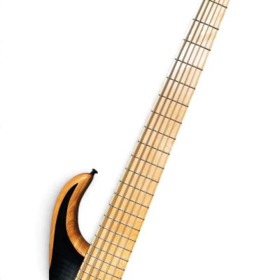 Custom Onyx Setius Gray Burst Flamed Maple Top 6 String Bass - Image 12