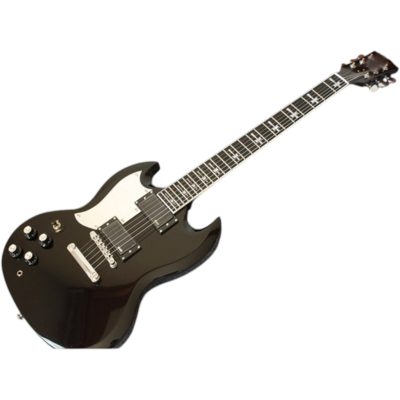 Custom Crown Left Handed Angus Black Tony Lommi Finish SG Cross Inlays Guitar - Image 5