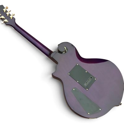 Custom Monarch Purple Quilted Maple Top Lotus Guitar Pin Up Girl Abalone Mother Of Pearl Inlay - Image 6