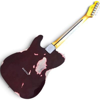 Custom Regent Burgundy Heavy Relic Aged Electric Guitar - Image 6