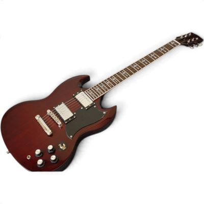 Custom Crown Angus Red Wine Tony Lommi Finish SG Cross Inlays Guitar - Image 4