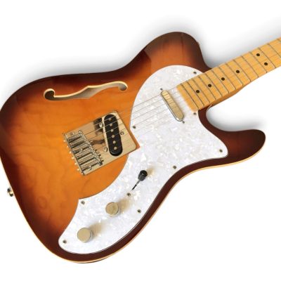 Custom Regent Thinline Fhole Mayfield Tobacco Burst Electric Guitar - Image 6