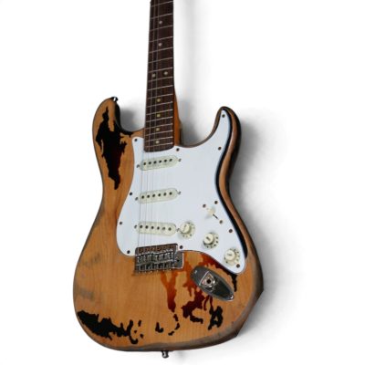 Custom Regent SRV Heavy Aged Relic Distressed Stevie Ray Tobacco Sunburst Finish Guitar - Image 13