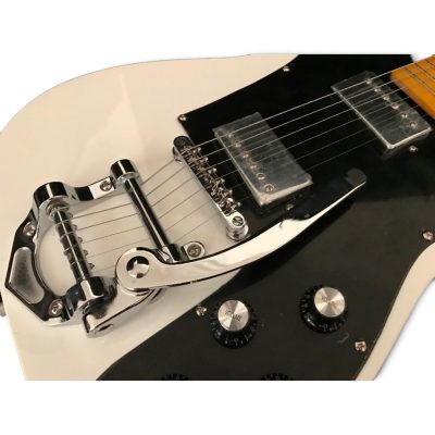 Custom Regent Deluxe Chris Olympic White Finish Bigsby Electric Guitar - Image 4