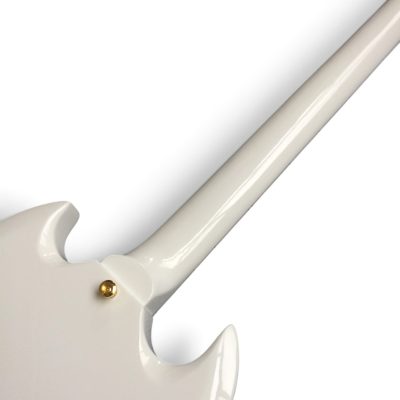 Custom Crown SG Jimi Hendrix Polaris White 6 String Electric Guitar 3 Pickups Bigsby Tremolo - Image 9